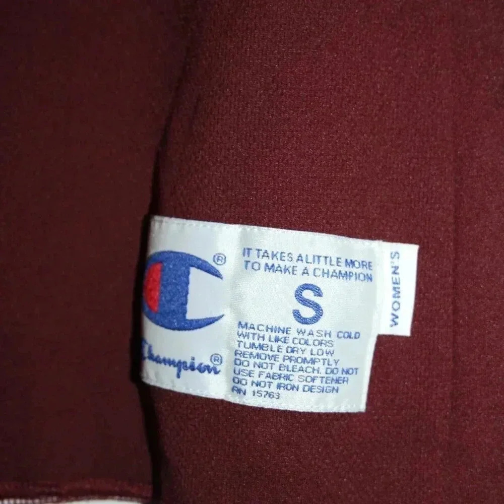 Champion Fully Reversable Women's Small Tank Top Jersey Maroon and White NWOT - Picture 3 of 16